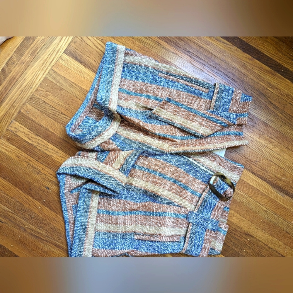 Roman shorts in Brown Blue Jacquard - Picture 4 of 6